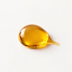 A golden drop of smooth oil